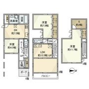紫竹上竹殿町戸建の間取り画像