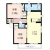 ウエスト塩田の間取り画像