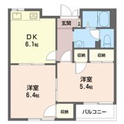 桜ヶ丘ハイツ Bの間取り画像