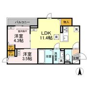 セレスティア中台 Ⅲの間取り画像