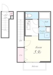 クレール立川の間取り画像