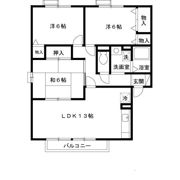 セジュール河原 Bの間取り画像