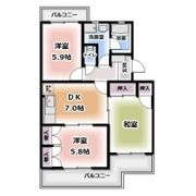 エクレール瀬名の間取り画像