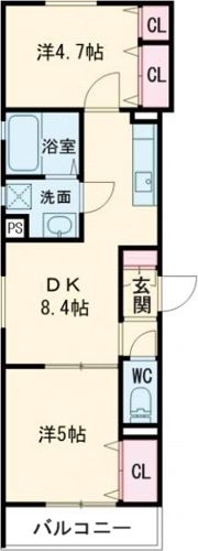 クリエオーレ南新町の間取り画像