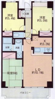 パルティール本村の間取り画像