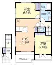 Ortensia（オルテンシア）Bの間取り画像
