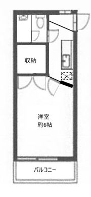コーポ286の間取り画像