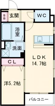 リーヴェ恵我之の間取り画像