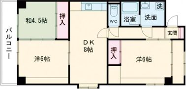 高須スカイハイツの間取り画像