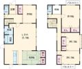 梅が丘北5番町戸建賃貸の間取り画像