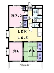 エスポワールMⅡの間取り画像