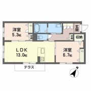 シャーメゾングレース堀止の間取り画像