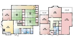 扇町戸建ての間取り画像