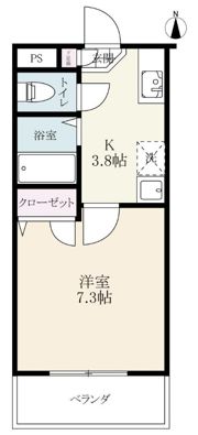 パルテールマンションの間取り画像