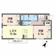 シャーメゾングレース堀止の間取り画像