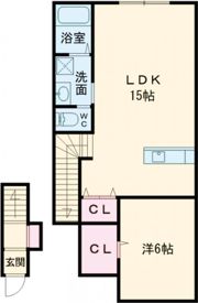イーストグレイスCの間取り画像