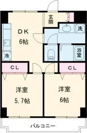 エイブル2の間取り画像