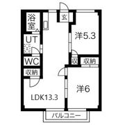 アーバンライフ旭陽A・Bの間取り画像