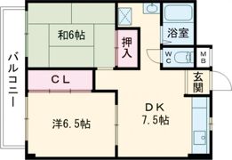 コーポ井上の間取り画像