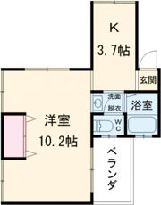 古川マンションの間取り画像