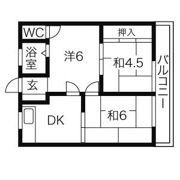 五才美ハイツの間取り画像