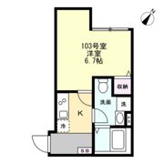 ベイルーム六会の間取り画像