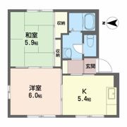グレースフル赤坂 Cの間取り画像