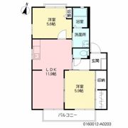 リバーサイド行広の間取り画像