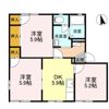 ハイツ定栄 Bの間取り画像