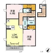 ルミニョンセパル Cの間取り画像