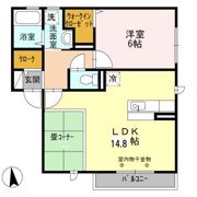 ダッフィールームの間取り画像