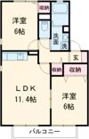 Chrysanthemum（クリサンテーム）A棟の間取り画像