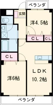 エレガンスみやもとの間取り画像