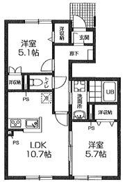 コンフォートエクセルピアBの間取り画像