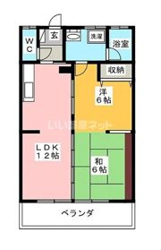 大橙アパートの間取り画像