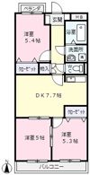 レインボーヒルズの間取り画像