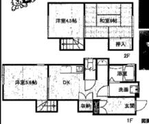 枝吉1丁目連棟戸建（北）の間取り画像
