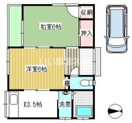 譲原貸家の間取り画像
