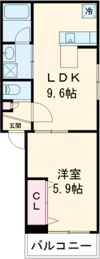 大久保町駅前アパートの間取り画像