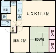 エクセルハイム天満Eの間取り画像
