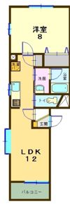 ヴィブレ つばさ フォーの間取り画像