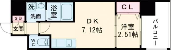 テラ浅香山の間取り画像