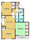 マンションブライトAの間取り画像