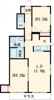 シャーメゾン天王の間取り画像