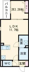 F+style一津屋1号館の間取り画像