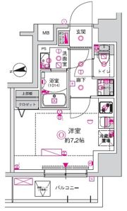 CREST TAPP 川崎港町の間取り画像