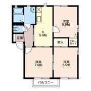 パークスクウエア Cの間取り画像