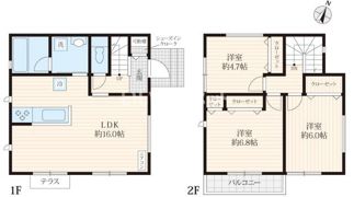 上末吉戸建 B棟の間取り画像