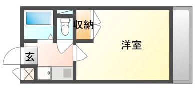 ハイツ南風の間取り画像