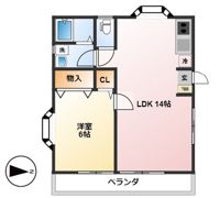 コーポ坂上の間取り画像